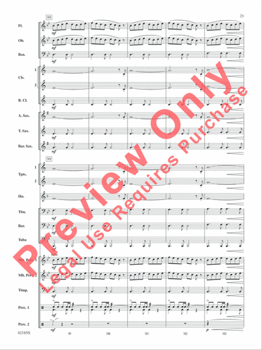 Man of Steel, Selections from Concert Band scores gallery preview page 22
