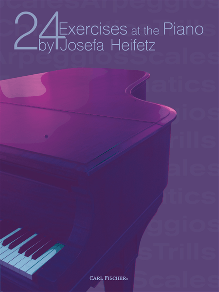 Book cover for 24 Exercises at the Piano