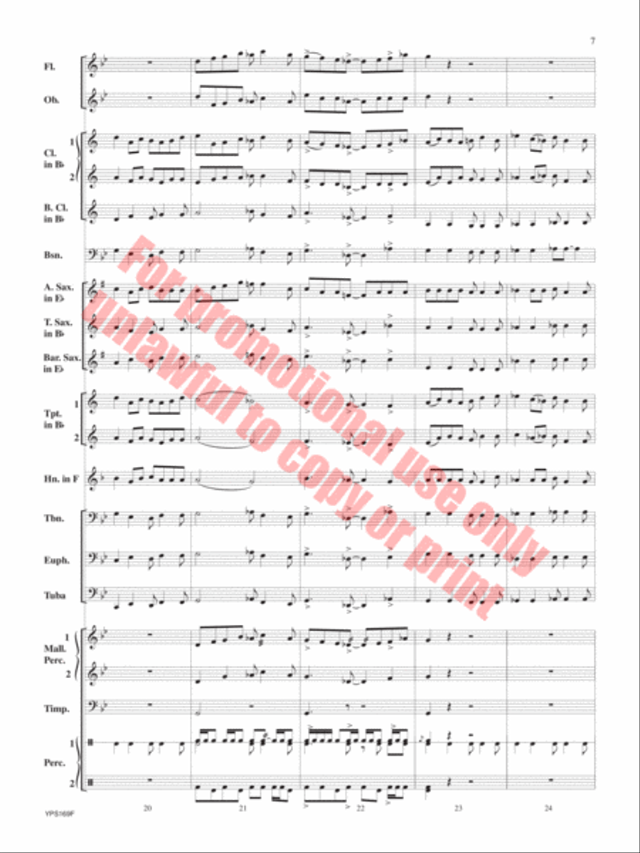Fracas Concert Band scores gallery preview page 8