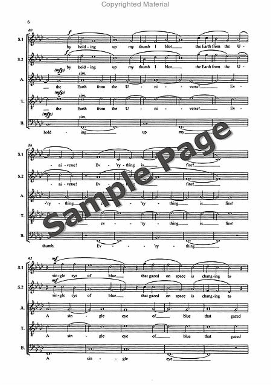 Skywalk (I See the Horizon) SSATB scores gallery preview page 11