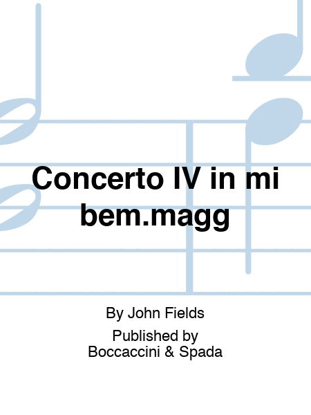Concerto IV in mi bem.magg