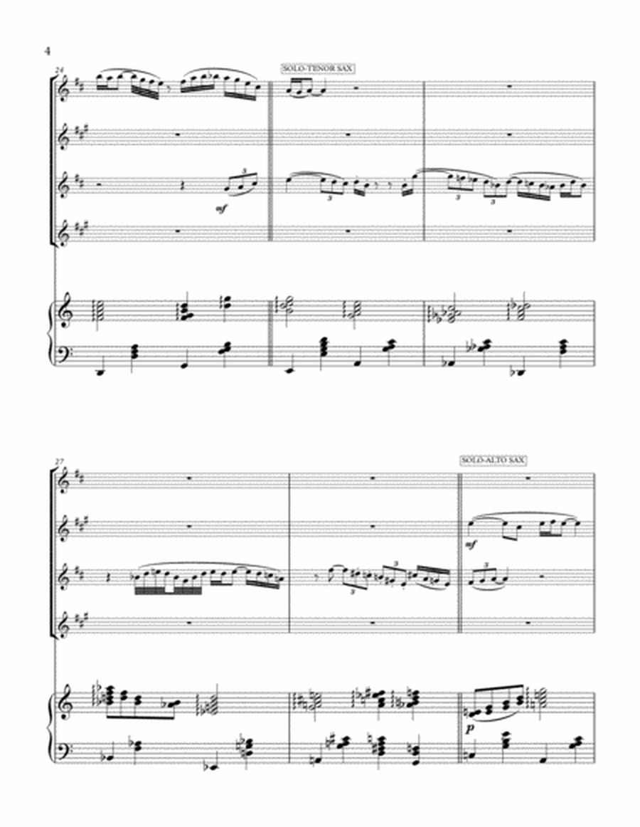 Something On My Mind (for sax quartet and piano)