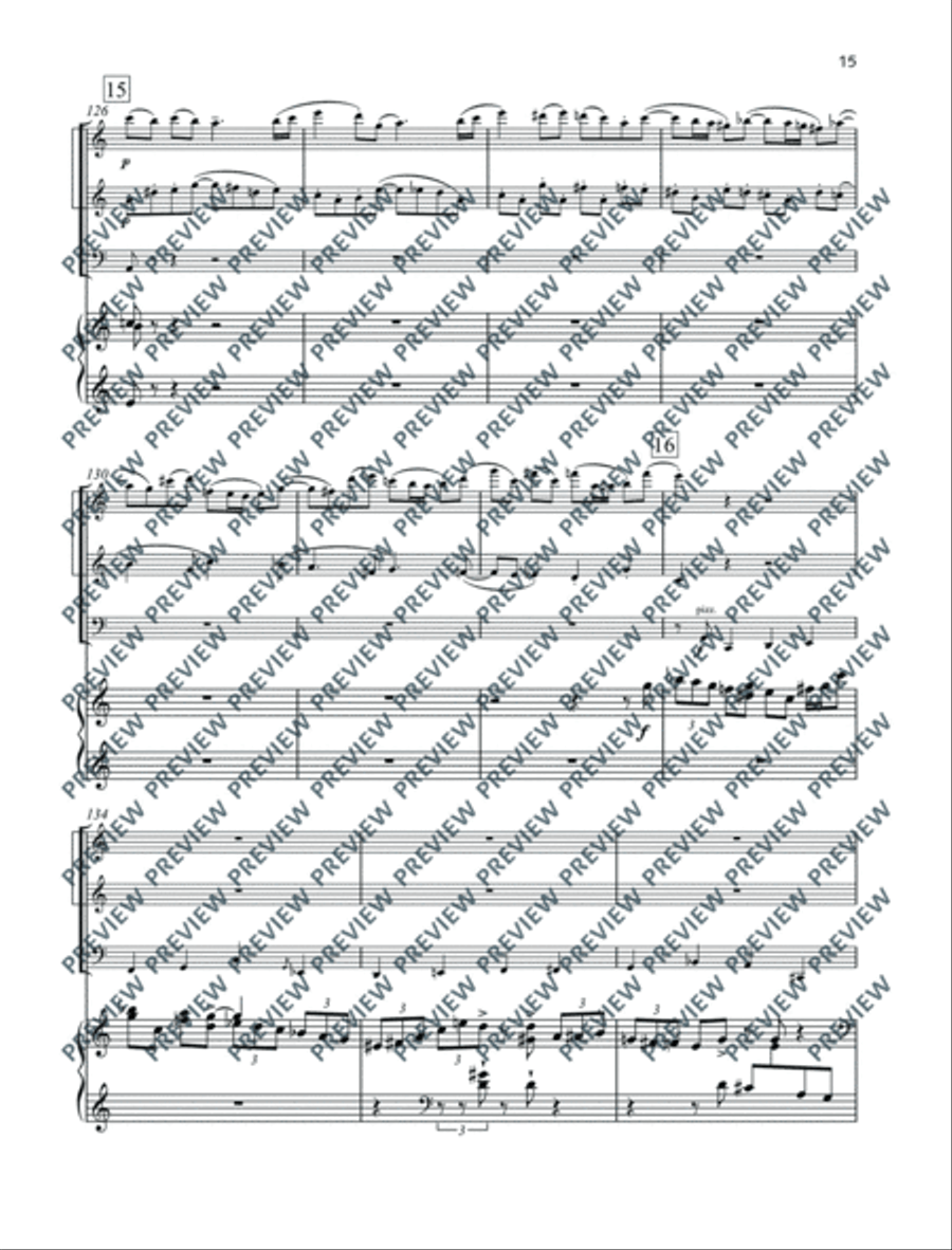 Divertissement Flute scores gallery preview page 16