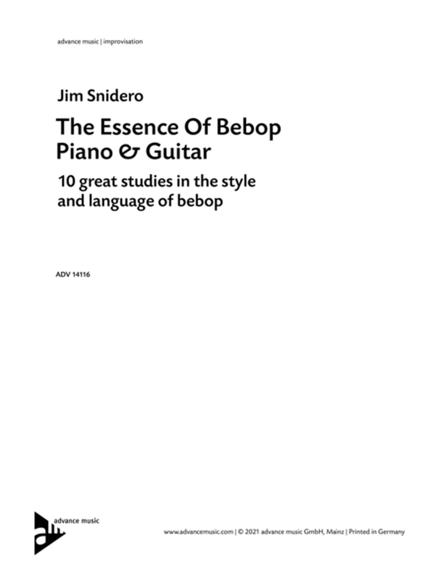 The Essence of Bebop Piano & Guitar