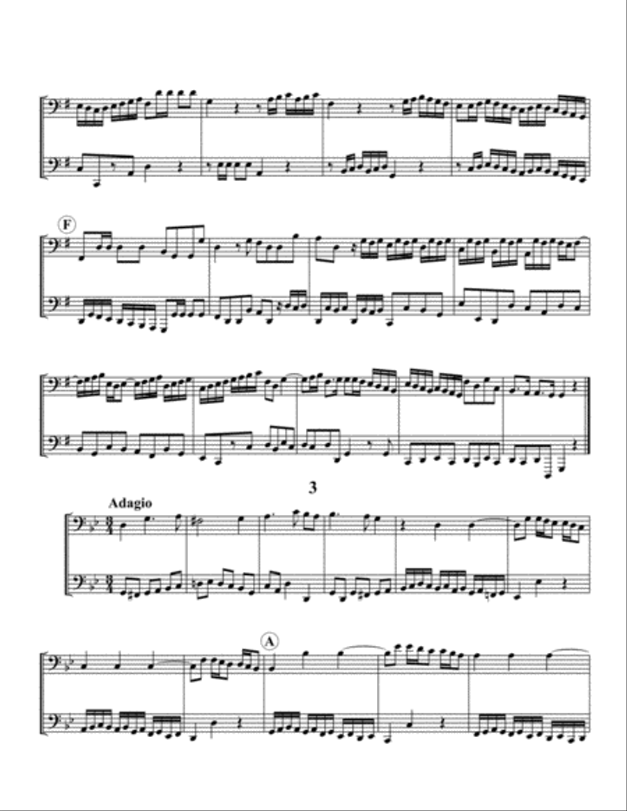 Selected Duets from Handel's Flute Sonatas Flute scores gallery preview page 4