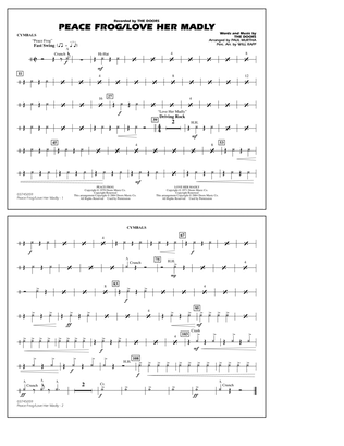 Peace Frog/Love Her Madly (arr. Paul Murtha) - Cymbals