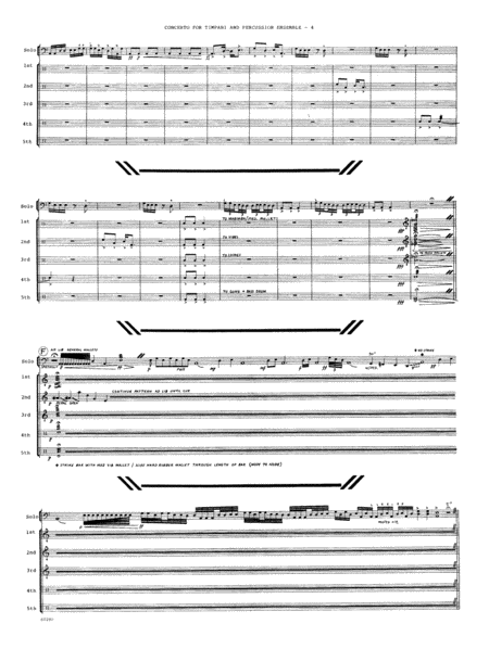 Concerto For Timpani And Percussion Ensemble - Full Score