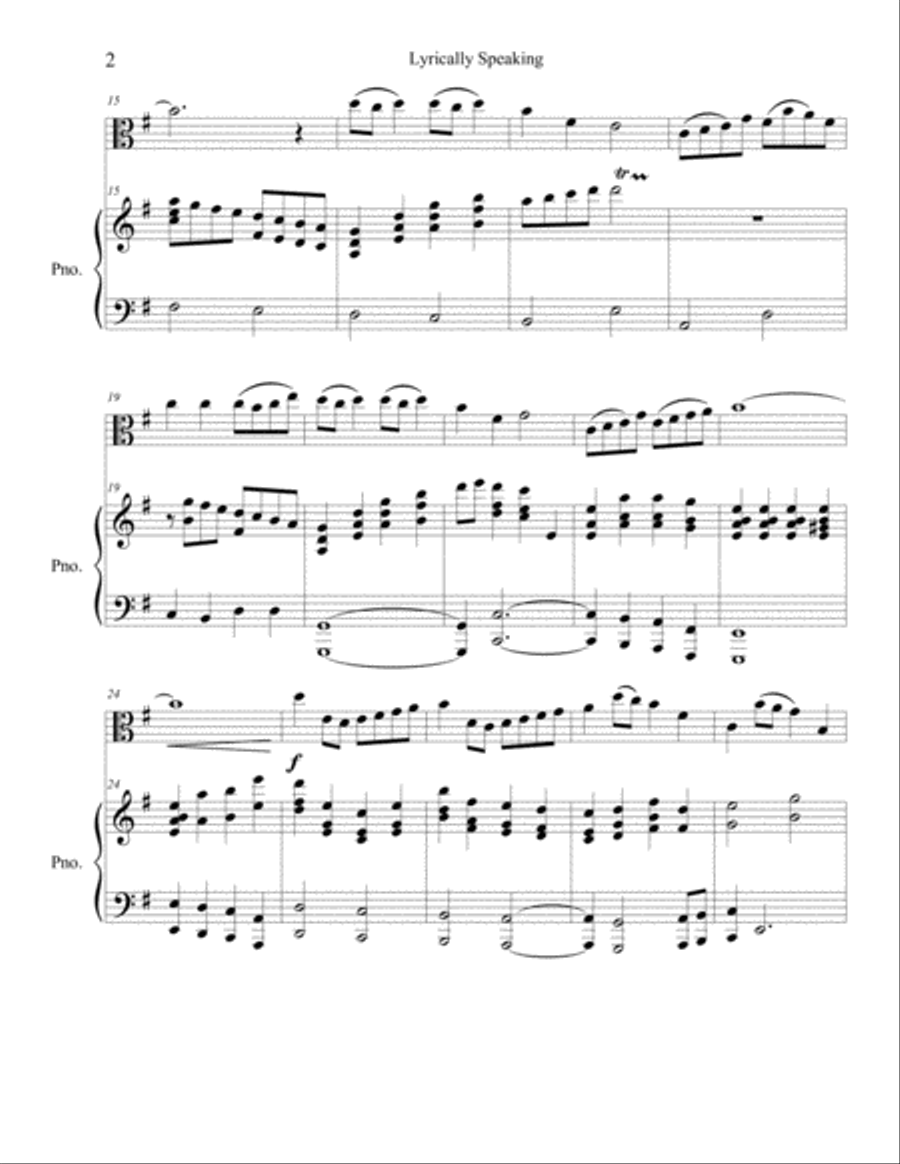 Lyrically Speaking Viola scores gallery preview page 2