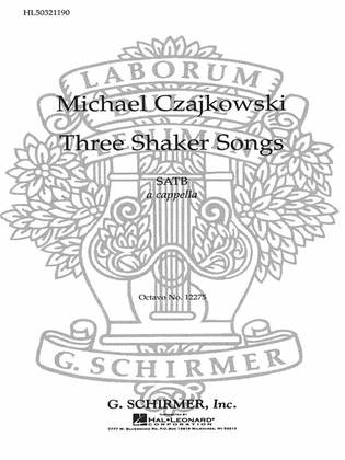 Book cover for 3 Shaker Songs