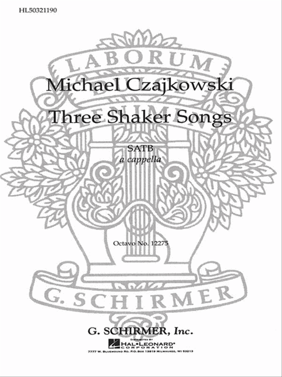 3 Shaker Songs