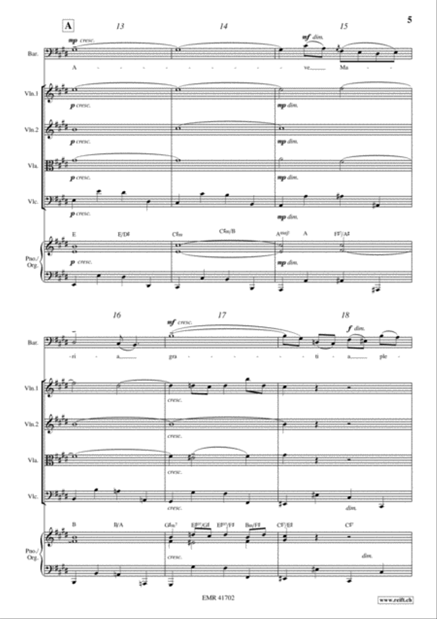 Ave Maria Ave Maria String Quartet scores gallery preview page 6