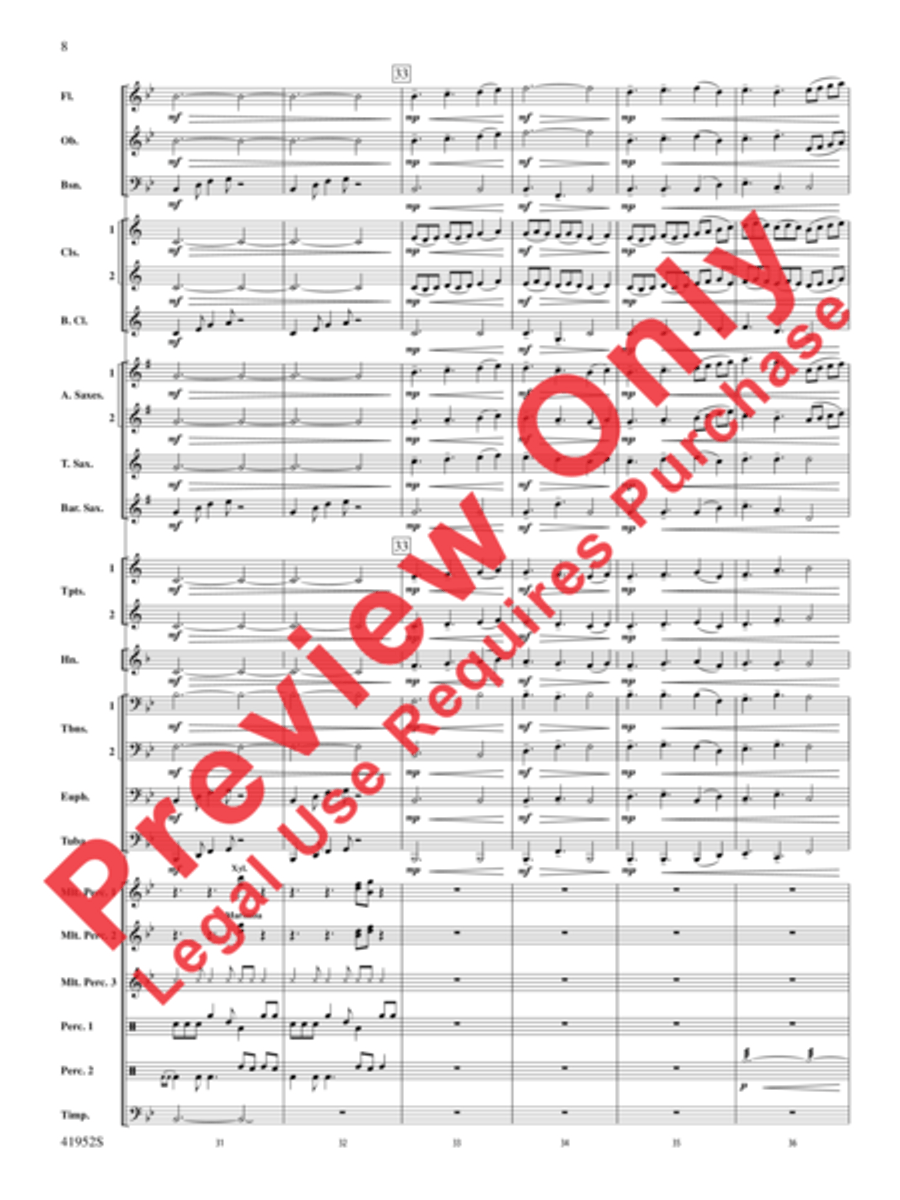 Furaha! Concert Band scores gallery preview page 8