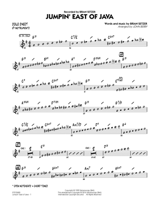 Jumpin' East of Java - Eb Solo Sheet