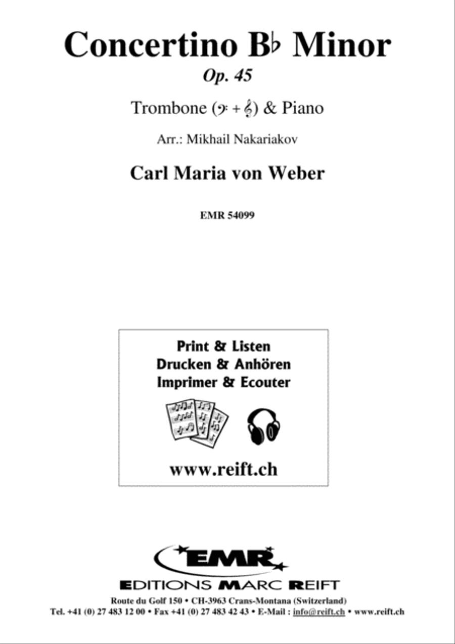 Concertino Bb Minor Piano Accompaniment scores gallery preview page 1