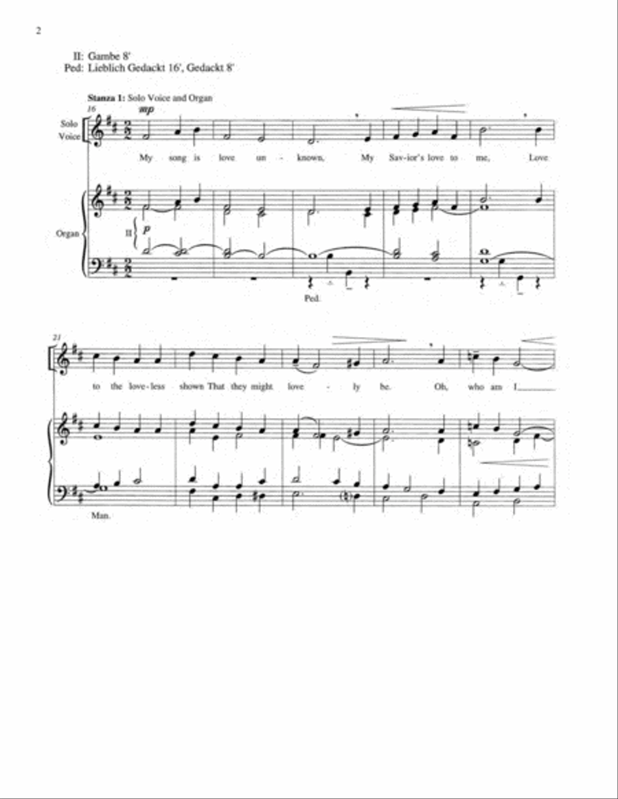 My Song Is Love Unknown (Love Unknown) Choir scores gallery preview page 3