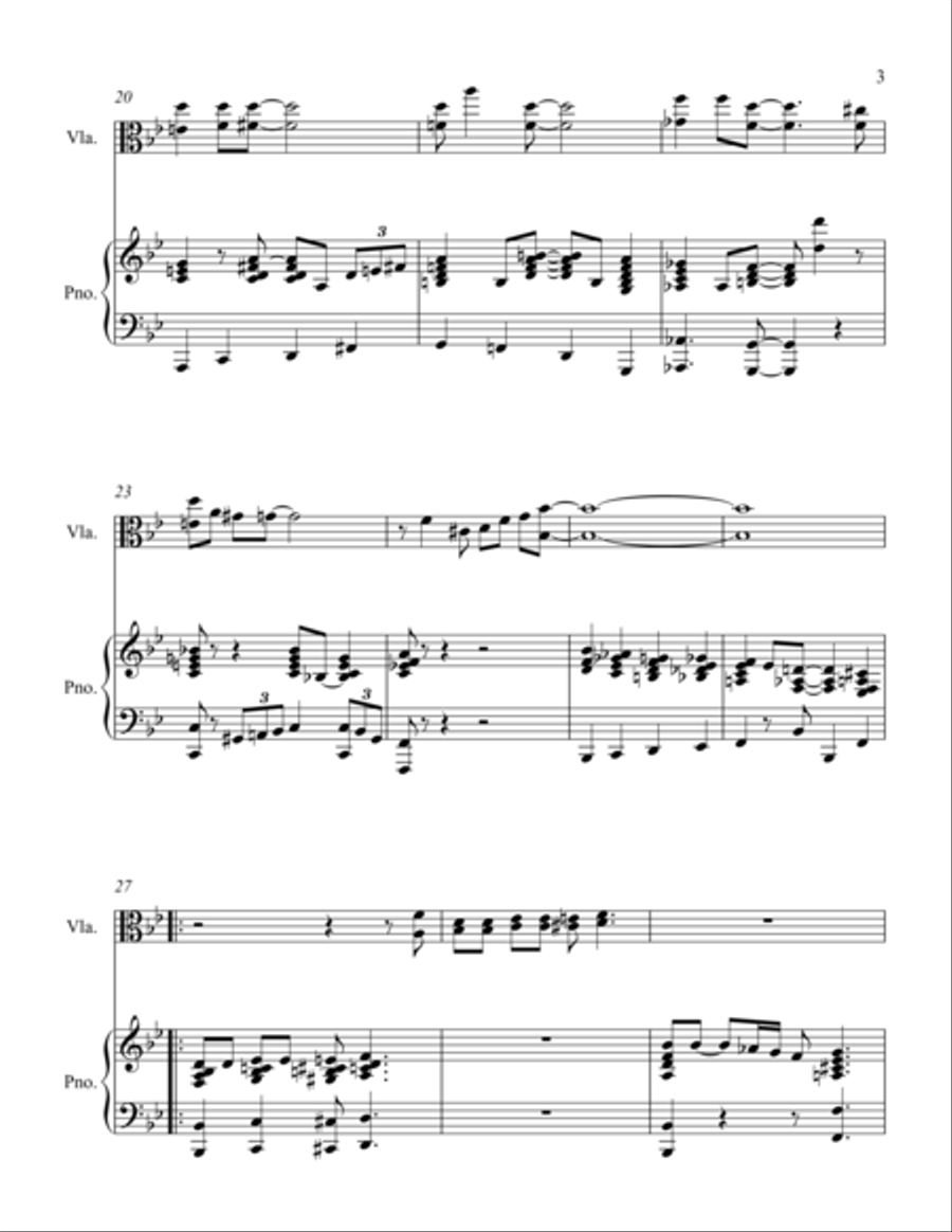 Basin Street Blues String Duet scores gallery preview page 3