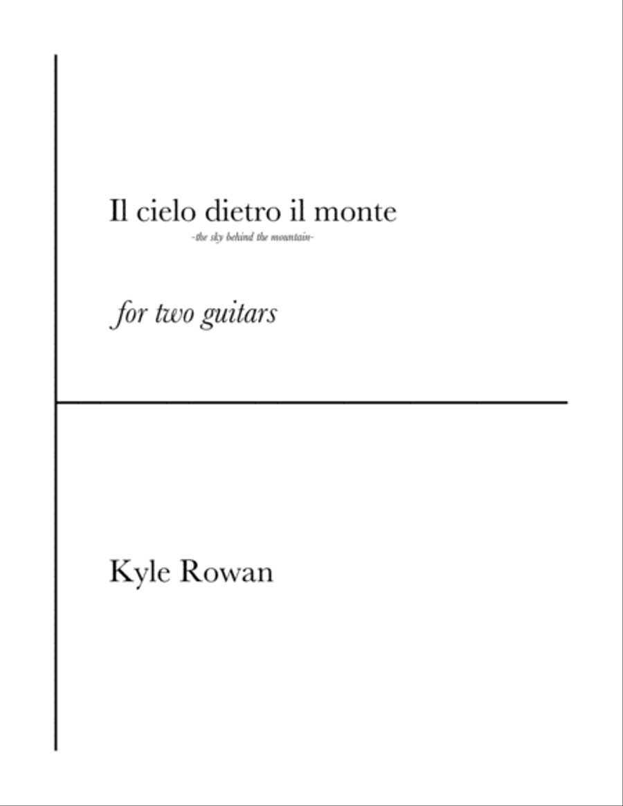 Il cielo dietro il monte