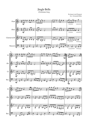 Jingle Bells (Christmas Song) for Woodwind Quartet