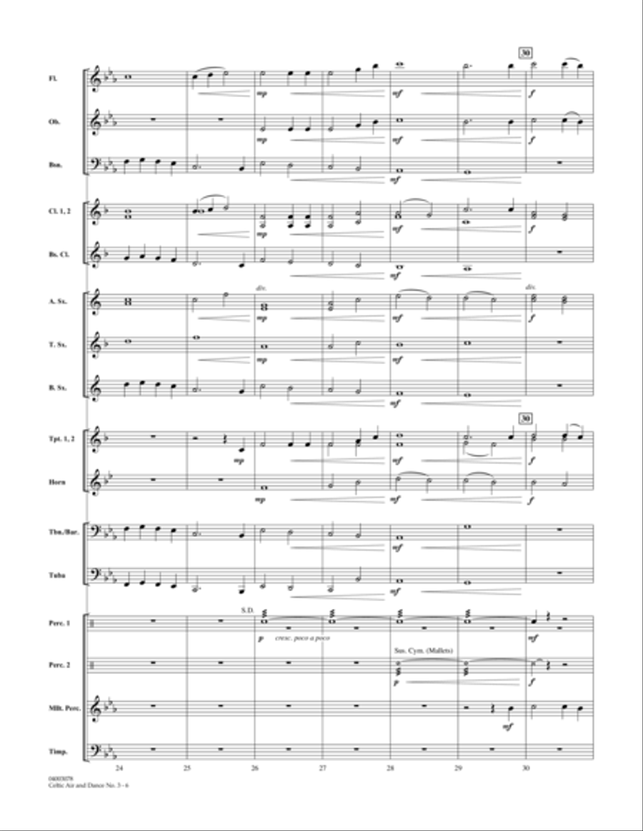 Celtic Air & Dance No. 3 - Full Score Concert Band scores gallery preview page 6