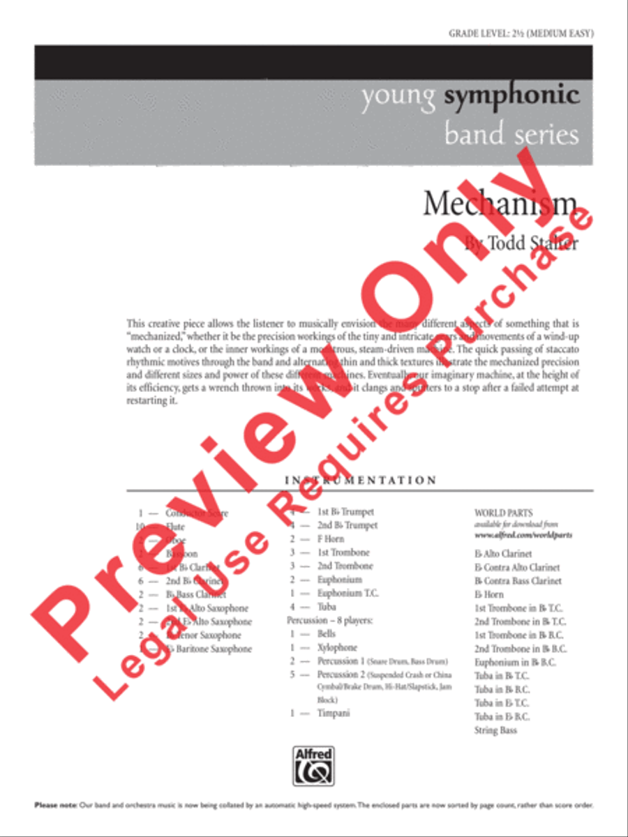 Mechanism Concert Band scores gallery preview page 2