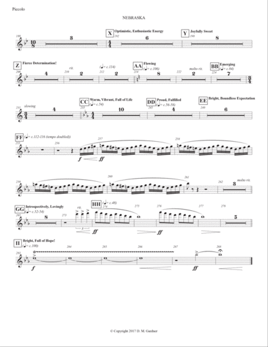 Nebraska - My Heartland (INSTRUMENTAL PARTS) Choir scores gallery preview page 3