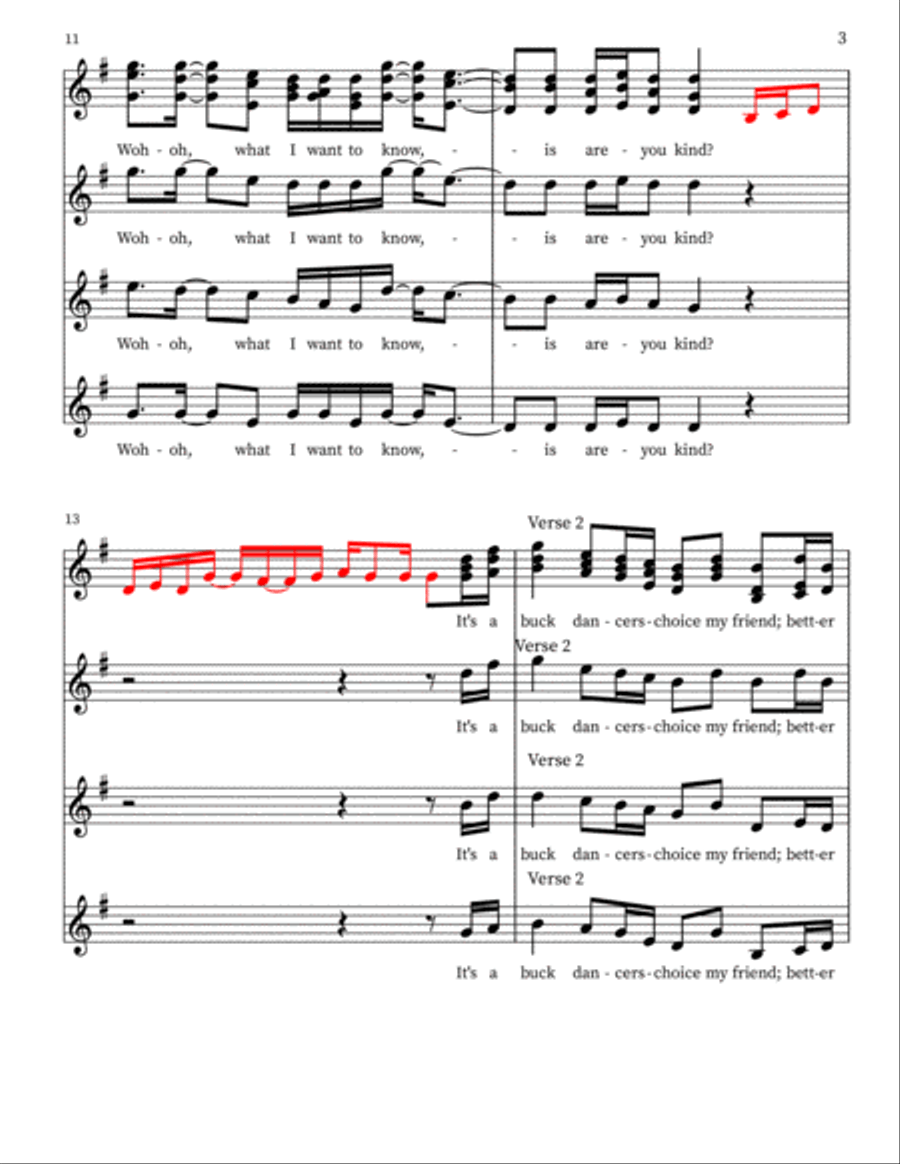 Uncle John's Band Uncle John's Band Alto Voice scores gallery preview page 3