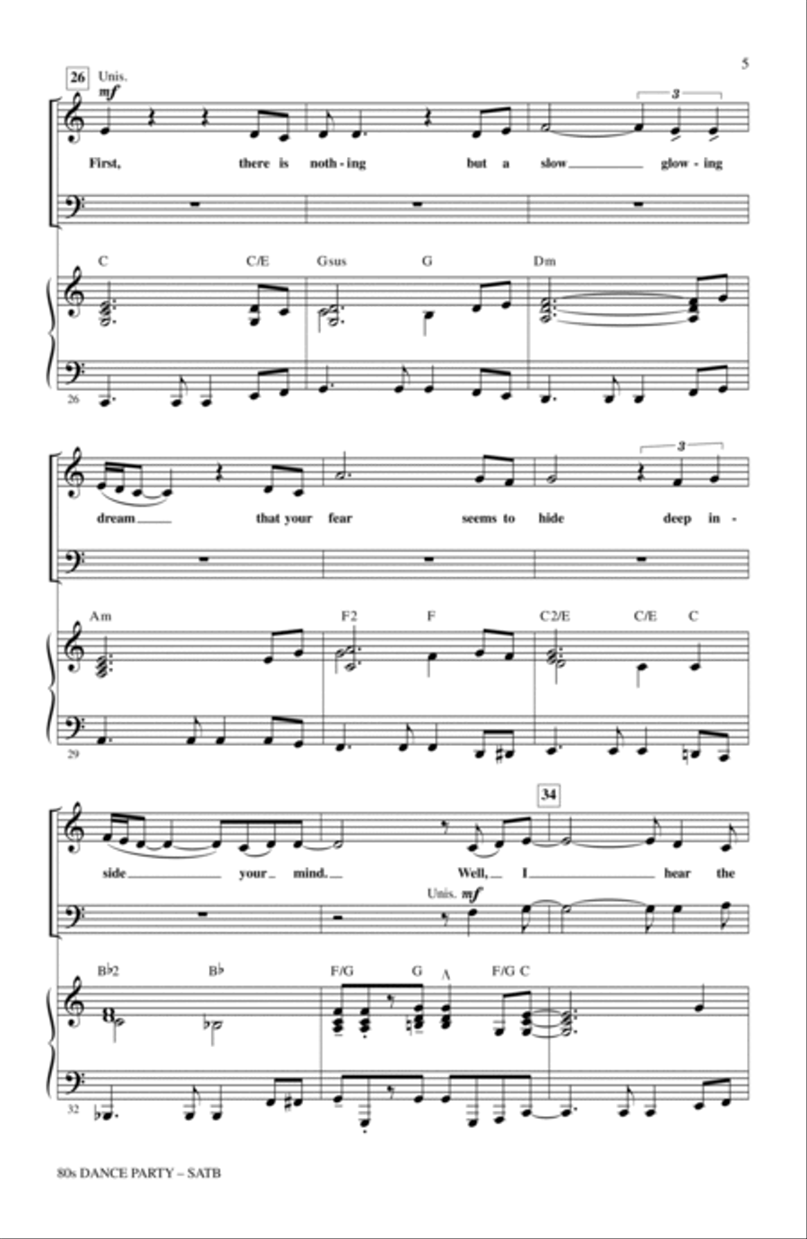 80s Dance Party (Medley) 4-Part scores gallery preview page 4