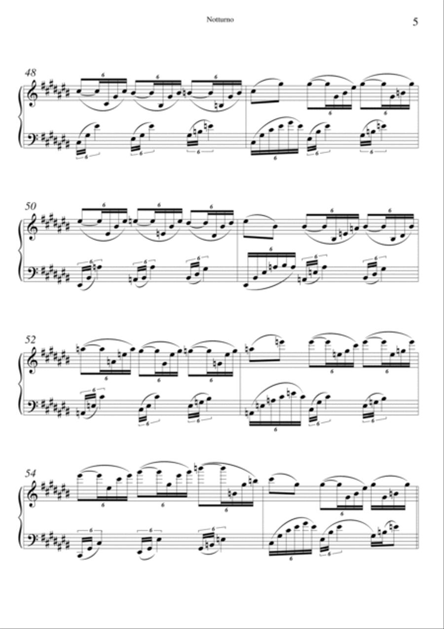 Notturno Piano Solo scores gallery preview page 5