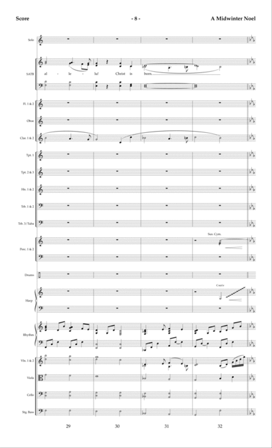 A Midwinter Noel - Orchestral Score and Parts Choir scores gallery preview page 11