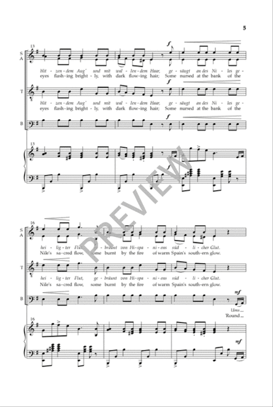 Zigeunerleben (SATB) 4-Part scores gallery preview page 4