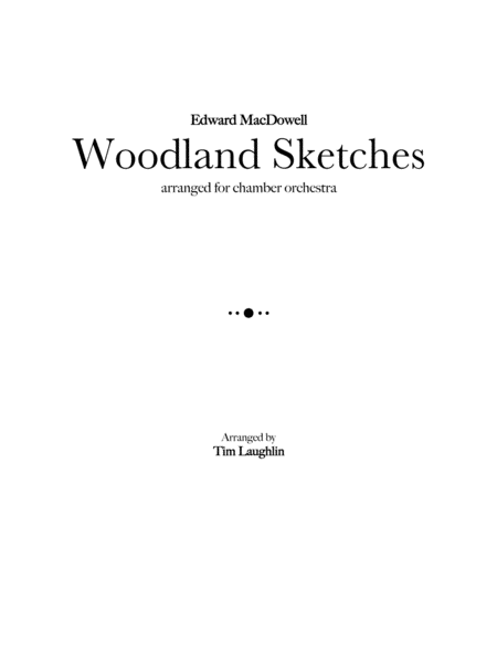 Woodland Sketches (chamber orchestra) image number null