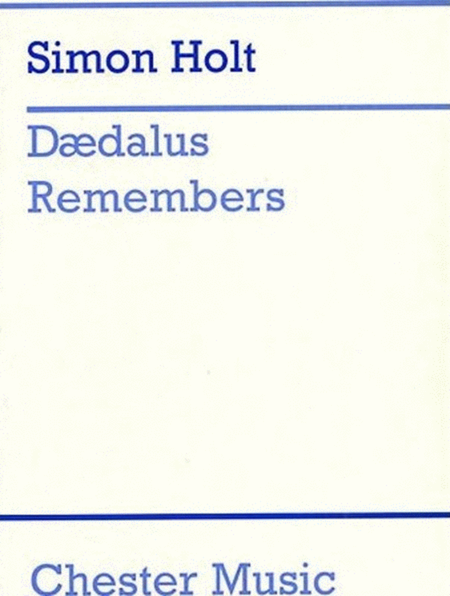 Holt Daedalus Remembers Mini Score