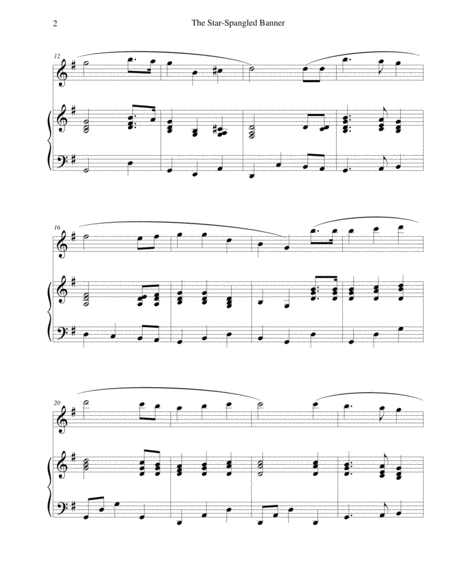 The Star-Spangled Banner - for flute and piano image number null