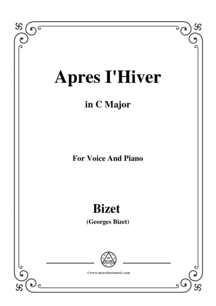 Bizet-Apres I'Hiver in C Major,for voice and piano image number null