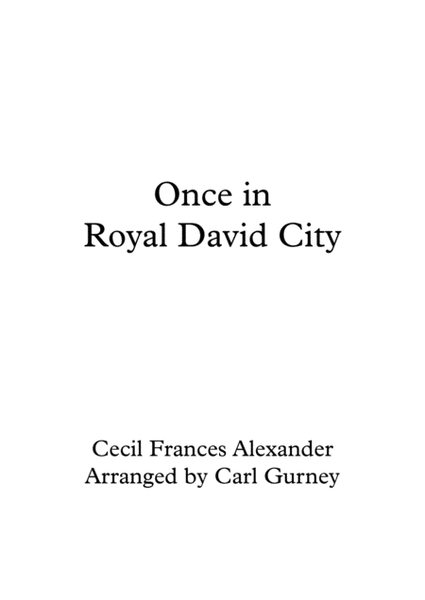 Once in Royal David City image number null
