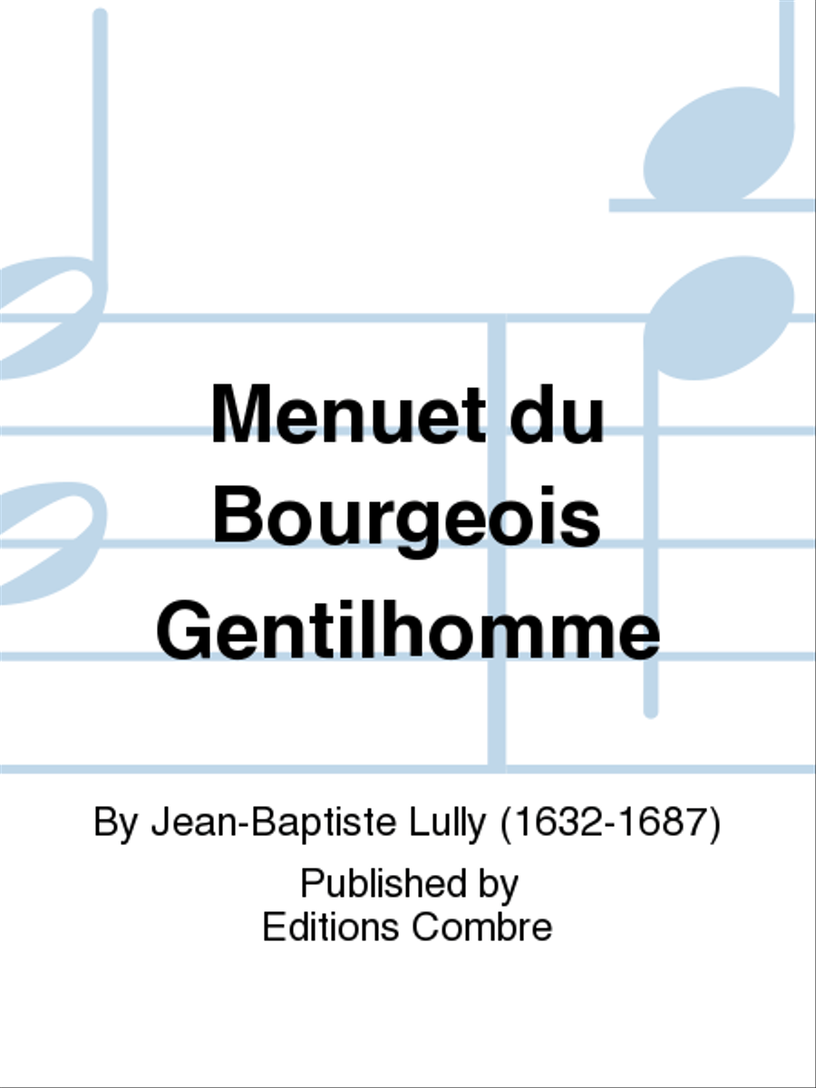Menuet du Bourgeois Gentilhomme Violin Solo scores gallery preview page 1