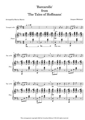 Barcarolle from 'Tales of Hoffmann" for trumpet and piano