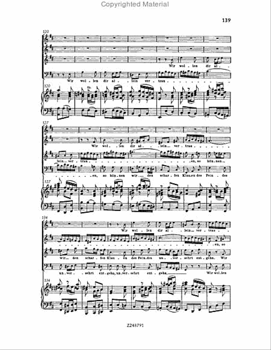 Christmas Oratorio, BWV 248 Choir scores gallery preview page 138