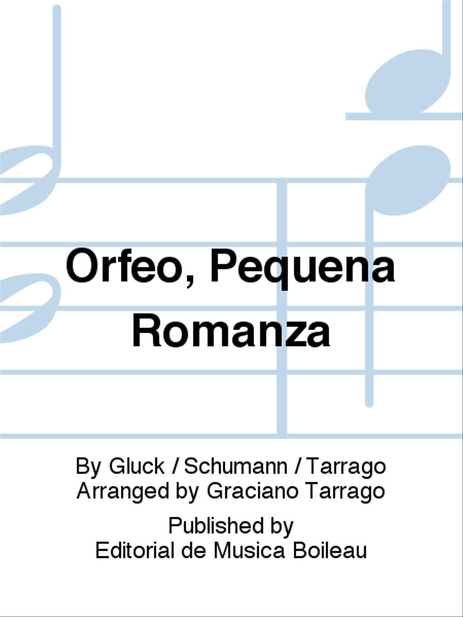 Orfeo, Pequena Romanza Classical Guitar scores gallery preview page 1