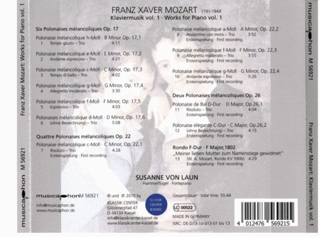Mozart: Piano Music Vol. 1