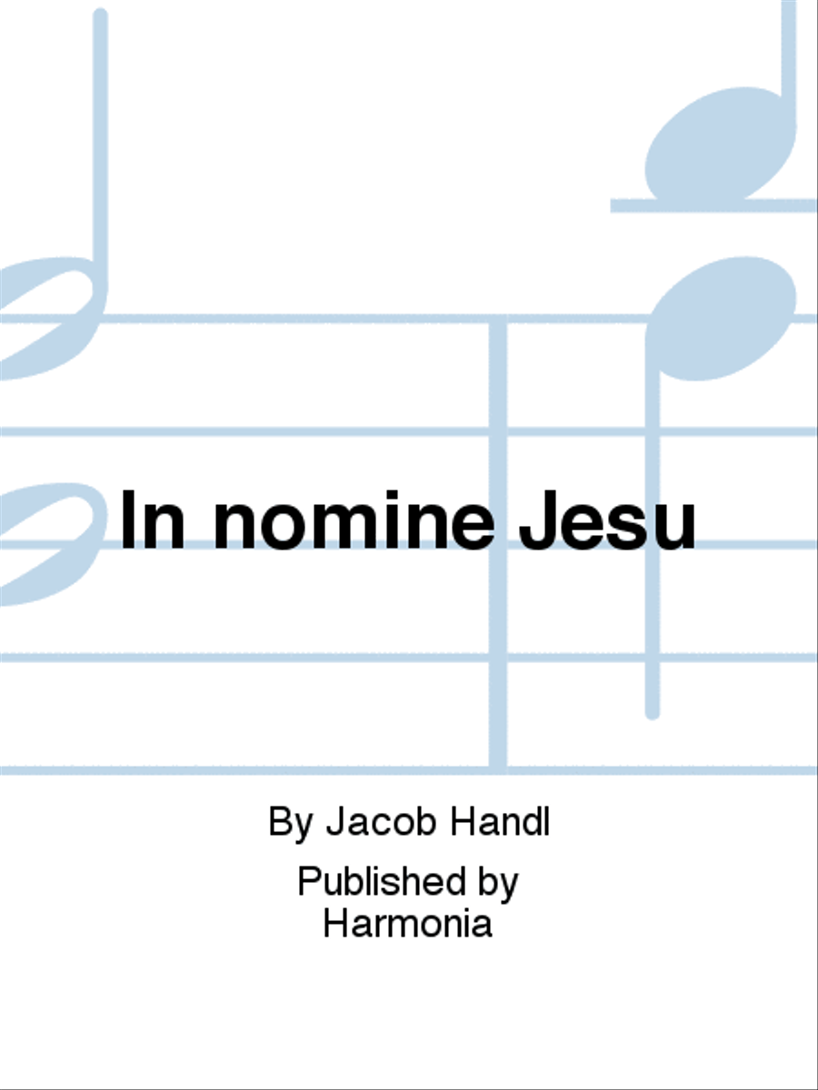 In nomine Jesu 4-Part scores gallery preview page 1