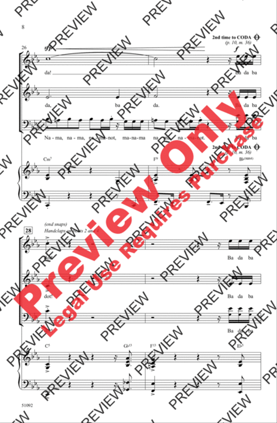 Beethoven's Fifth 3-Part scores gallery preview page 8