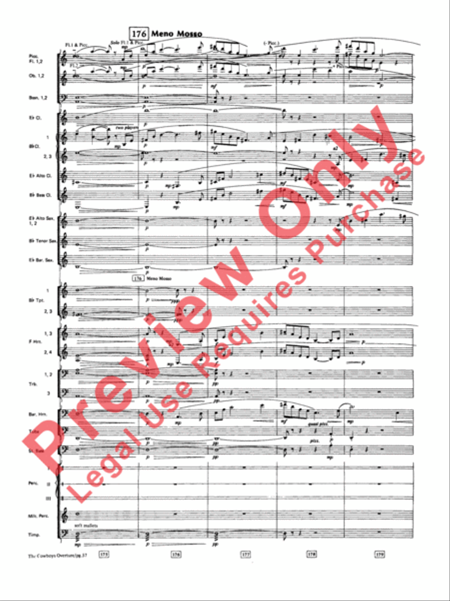 The Cowboys The Cowboys Concert Band scores gallery preview page 38