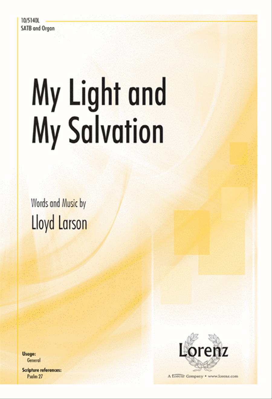 My Light and My Salvation 4-Part scores gallery preview page 1