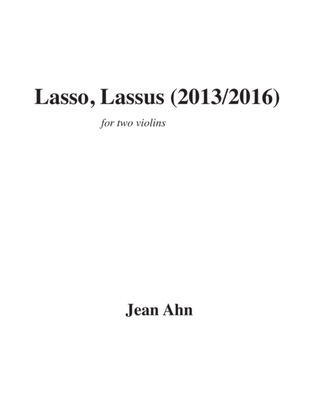 Book cover for Lasso, Lassus for two violins