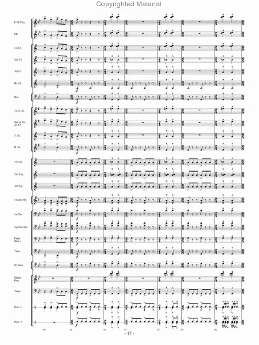 Flight of Valor Concert Band scores gallery preview page 16