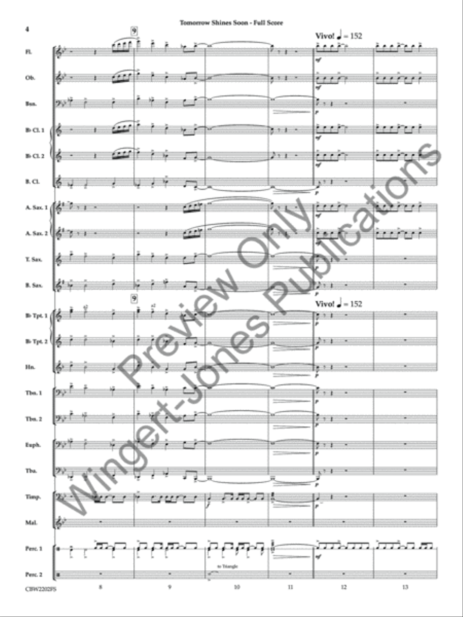 Tomorrow Shines Soon (Score) Concert Band scores gallery preview page 5