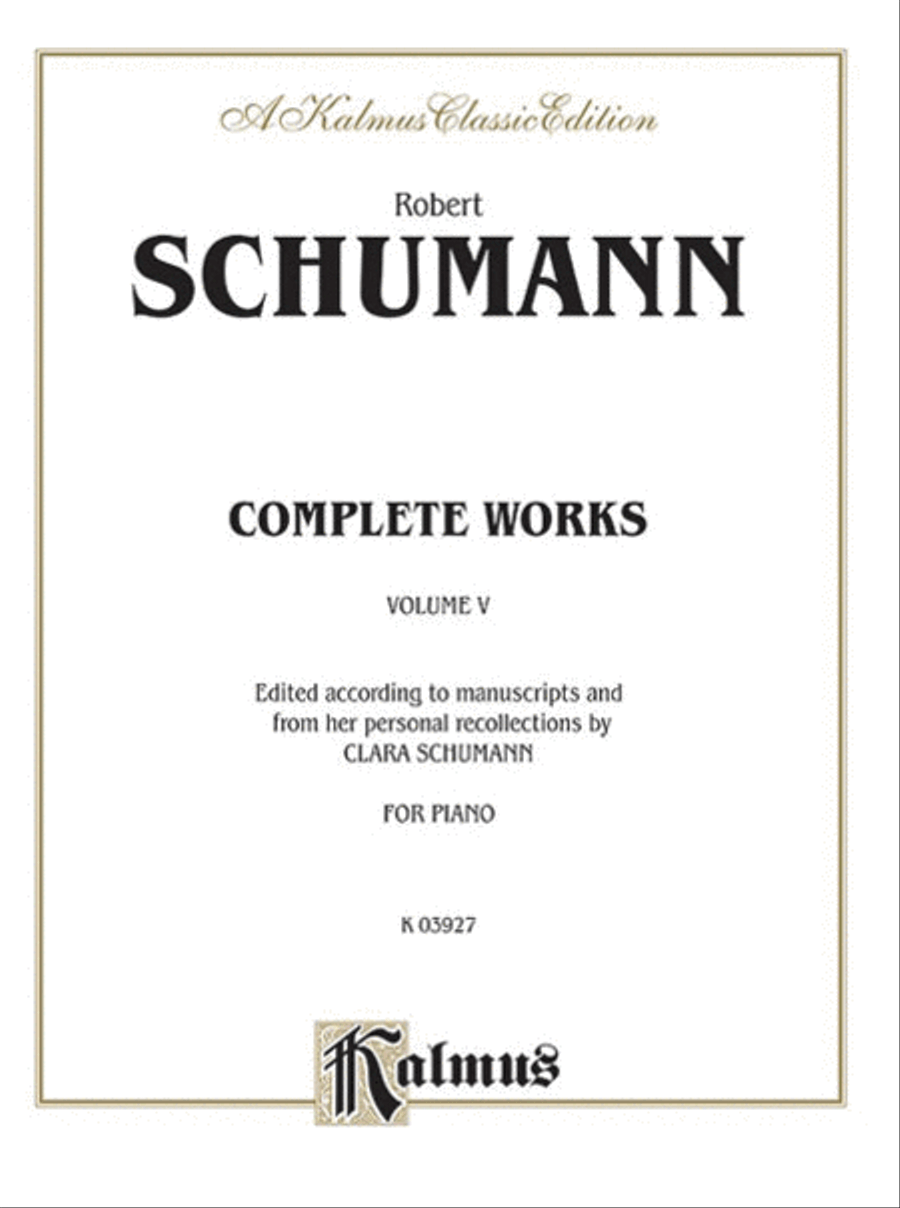 Complete Works, Volume 5 Piano Solo scores gallery preview page 1