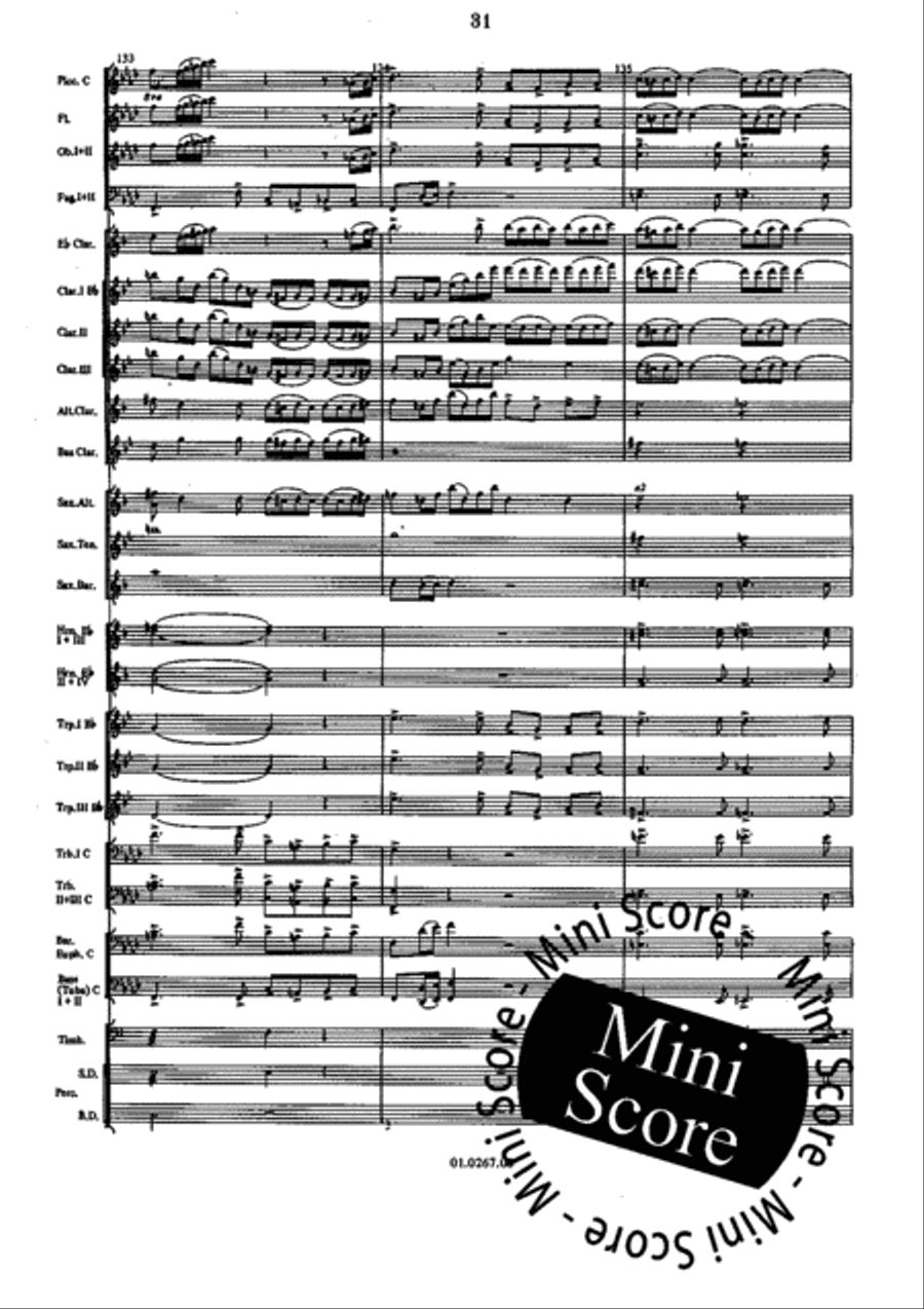 Vespri Siciliani Concert Band scores gallery preview page 35