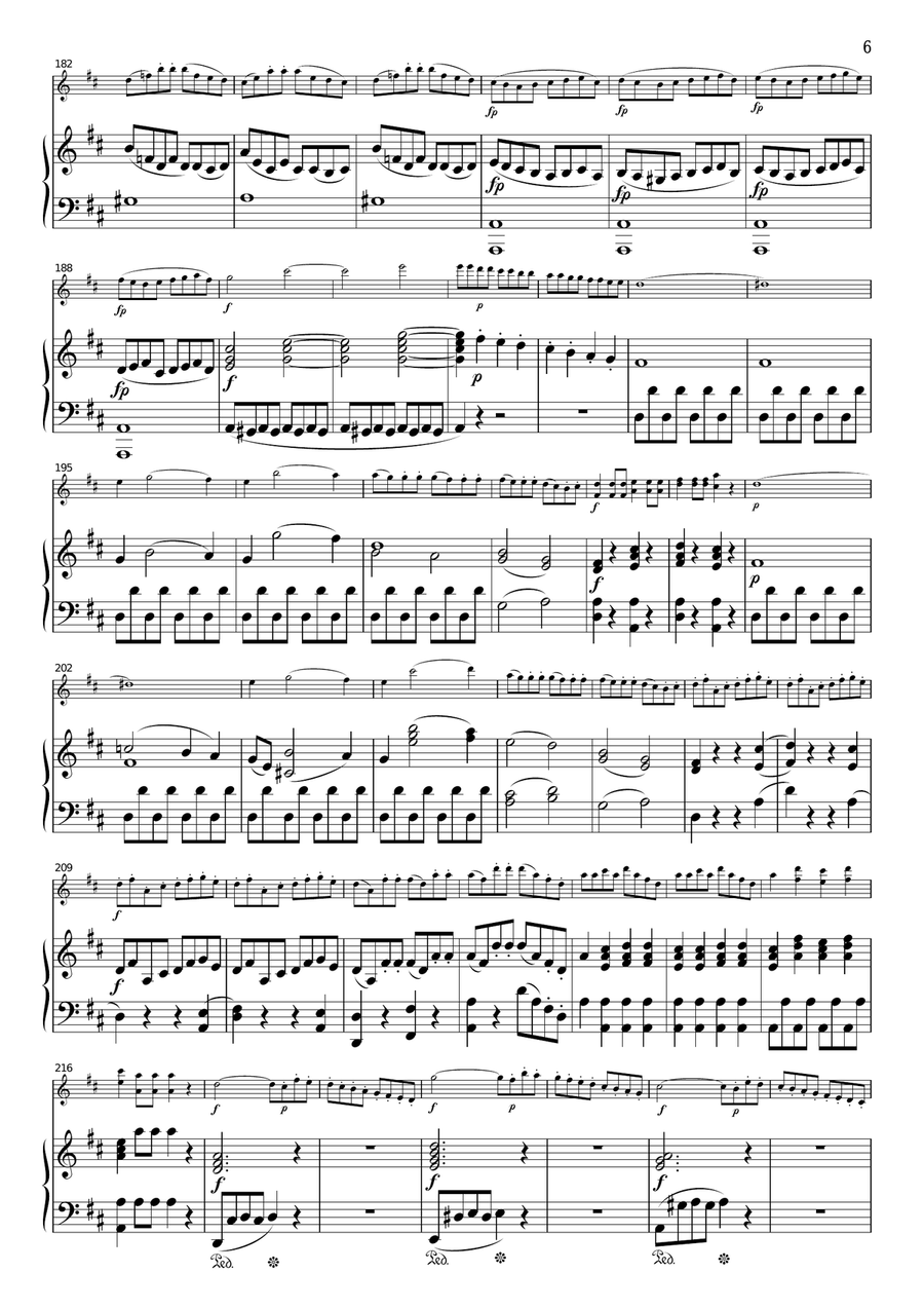 Mozart Don Giovanni Overture, for Violin & Piano, VM004 Violin Solo scores gallery preview page 6